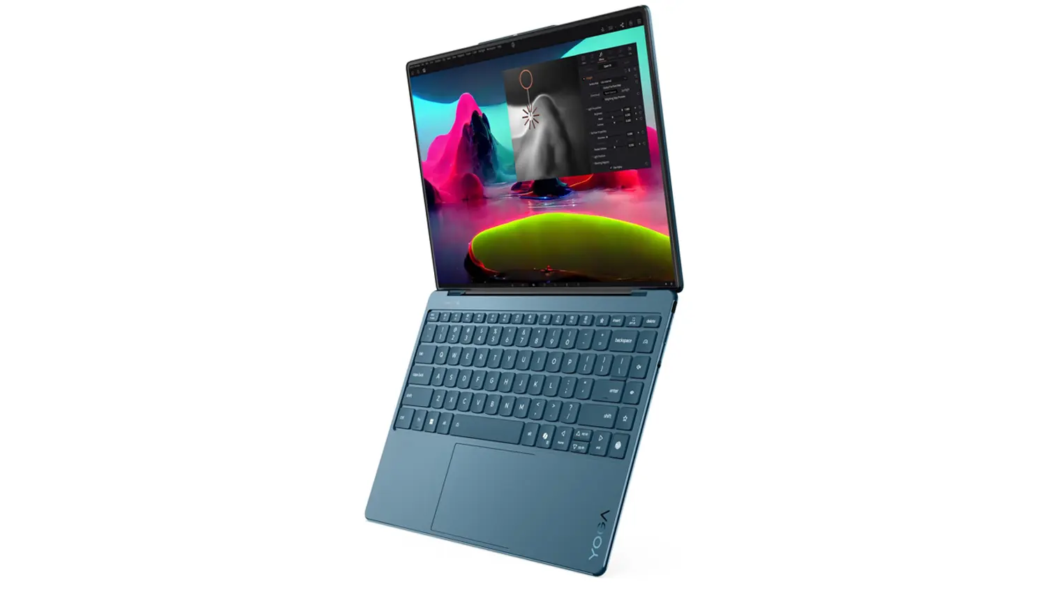 Rozevřený notebook Lenovo Yoga Slim 9