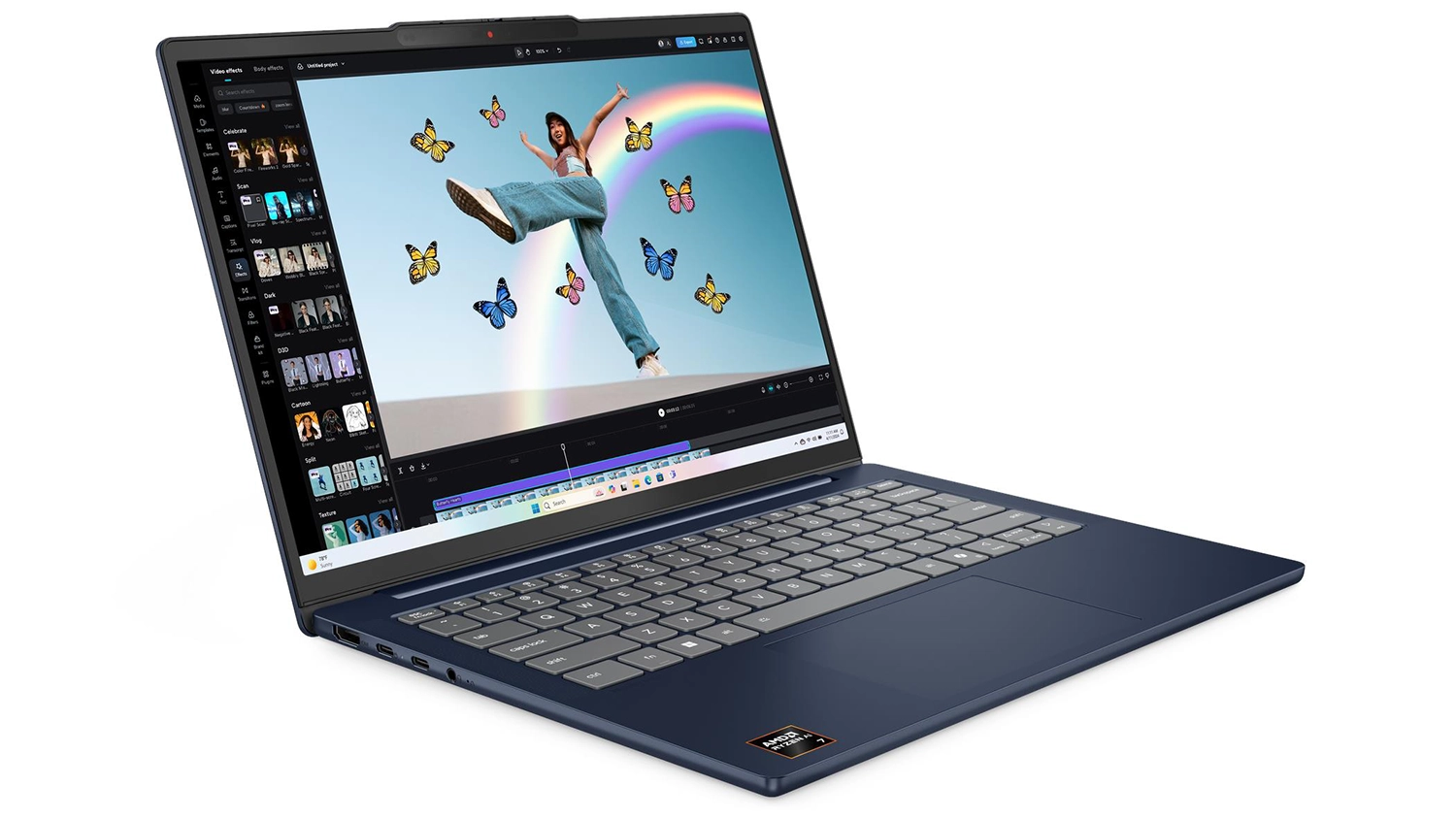 Notebook Lenovo IdeaPad Slim 5, pohled zboku
