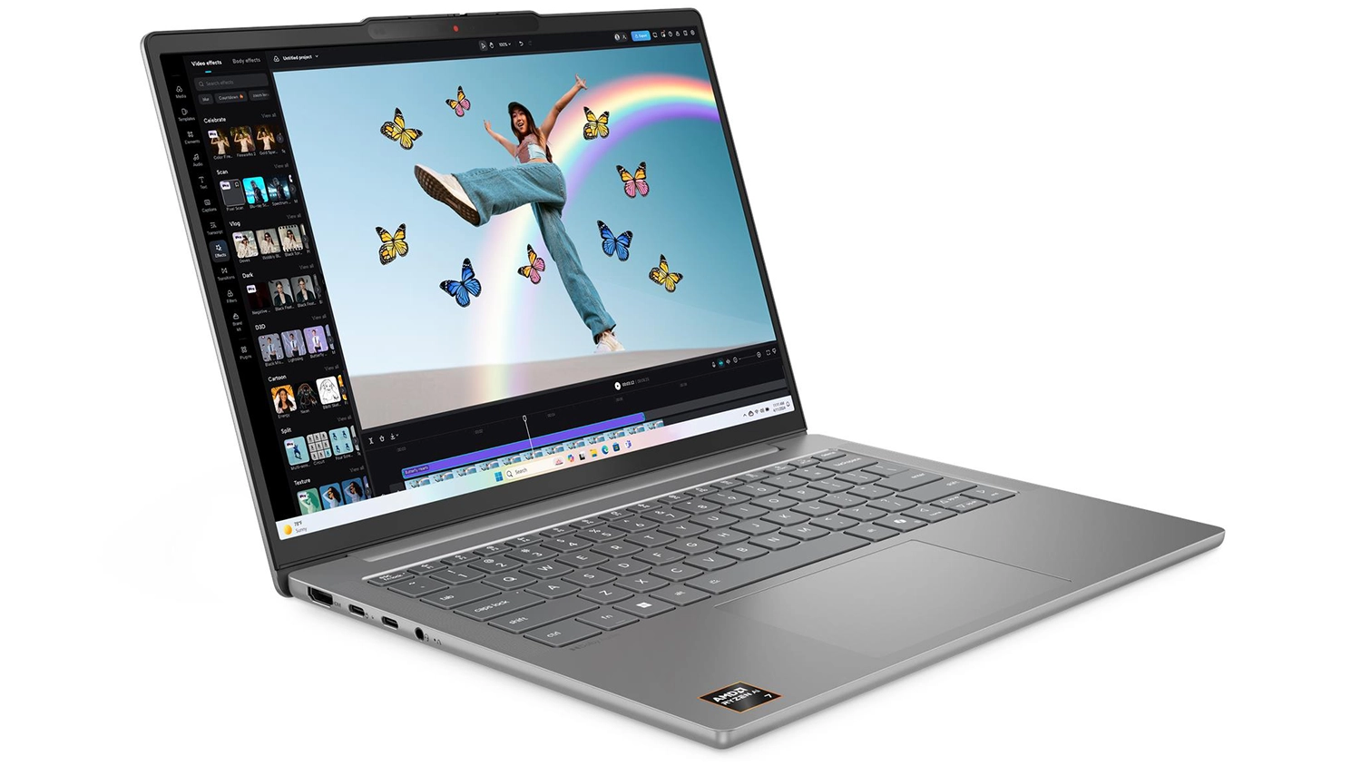 Notebook Lenovo IdeaPad Slim 5, pohled zboku
