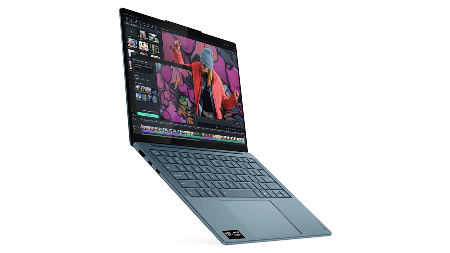 Rozevřený notebook Lenovo Yoga Slim 7