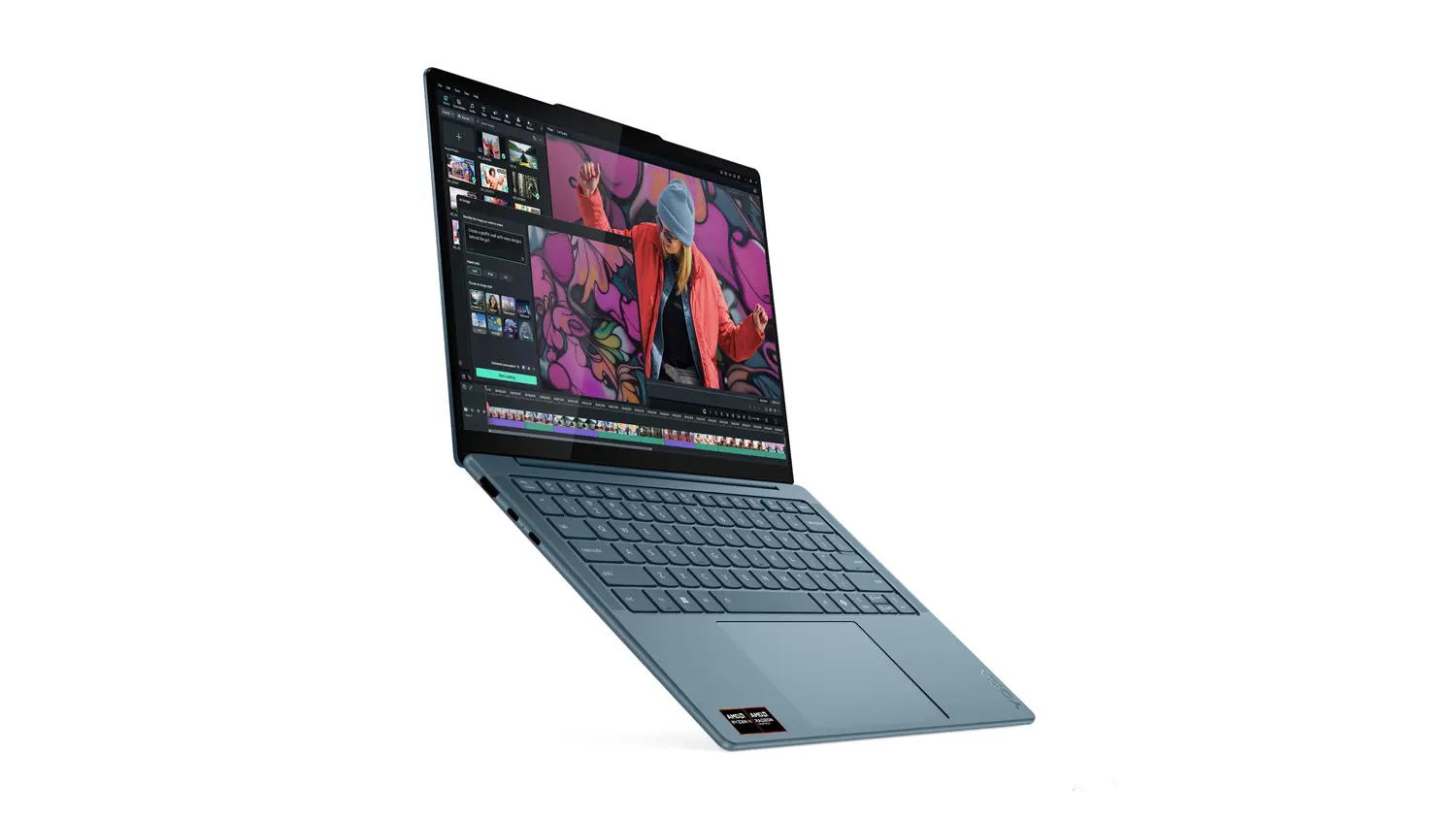 Rozevřen&yacute; notebook Lenovo Yoga Slim 7