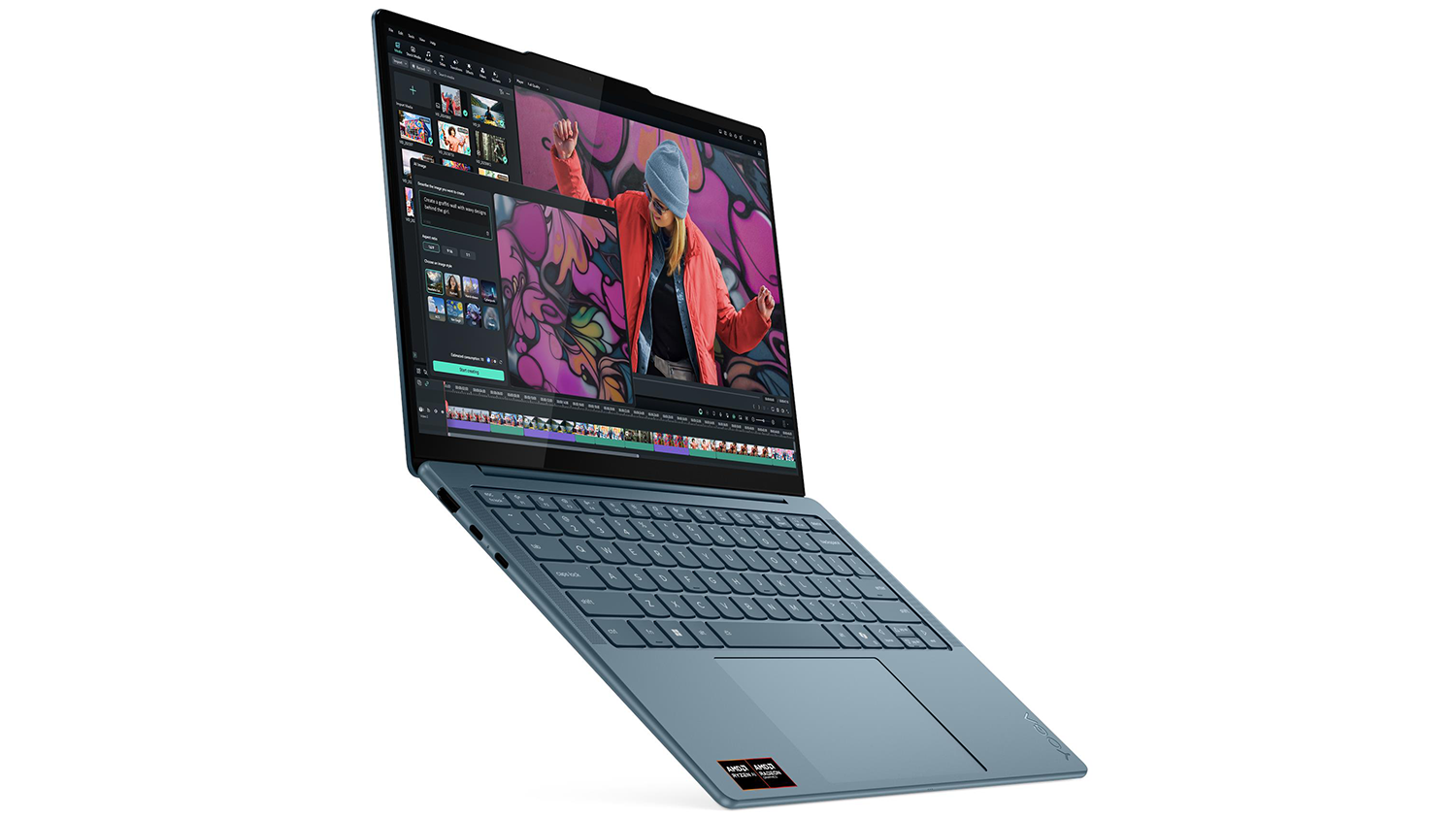 Rozevřen&yacute; notebook Lenovo Yoga Slim 7