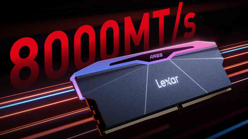 Paměť RAM Lexar ARES DDR5 na grafice rychlosti_02