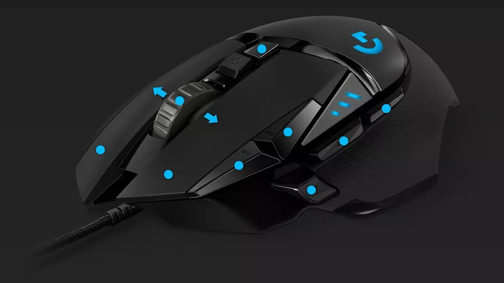 LOGITECH G502 Hero 11 programovatelných tlačítek