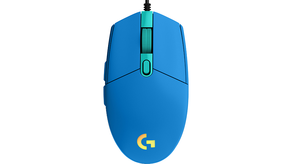My&scaron; Logitech G102 LIGHTSYNC pohled z vrchu