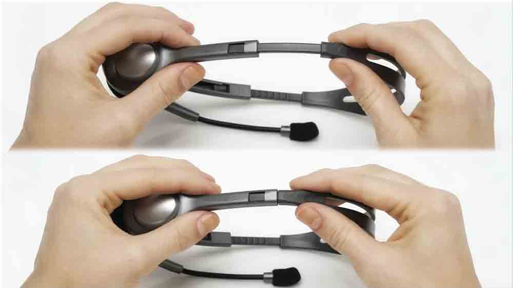 Natavení délky sluchátek s mikrofonem Logitech H111_03