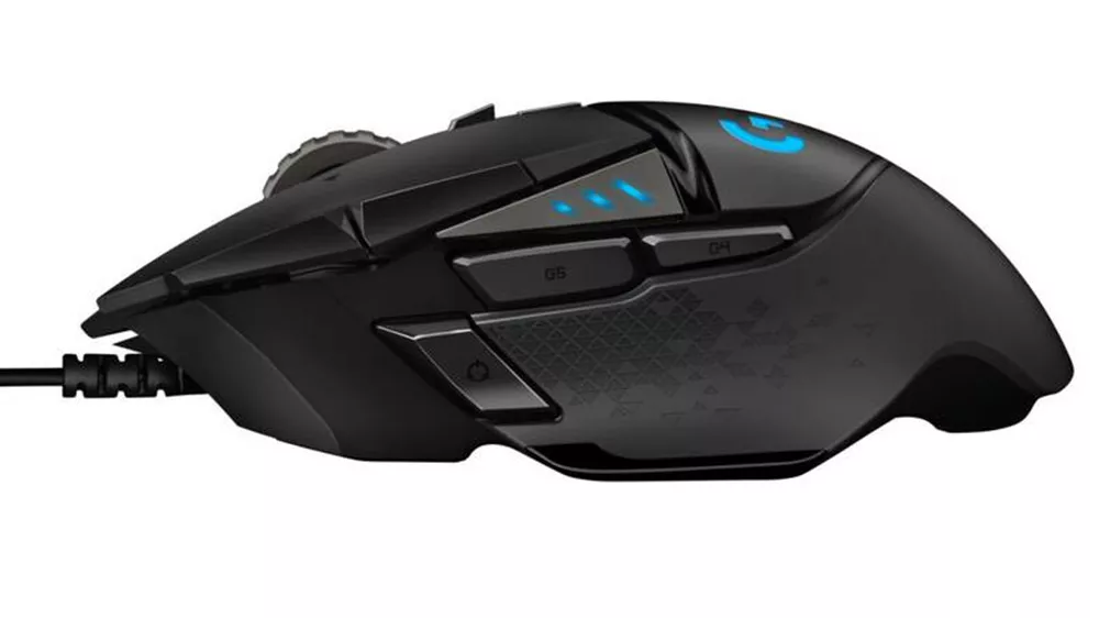 Myš Logitech G502 X PLUS ukazujúca programovateľné tlačidlá a dvojrežimové scrollovacie koliesko pre plnú prispôsobiteľnosť