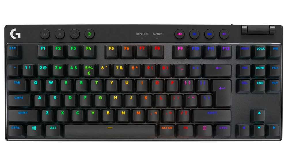 Herní klávesnice bezdrátová LOGITECH G PRO X TKL černá