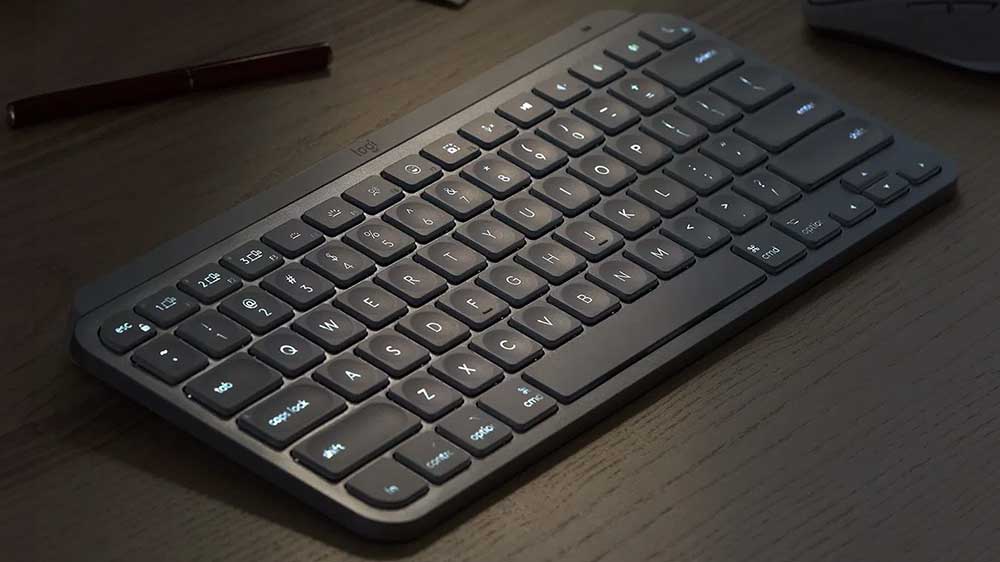 Podsvícení bezdrátové klávesnice Logitech MX Keys Mini Wrl Space Grey_03