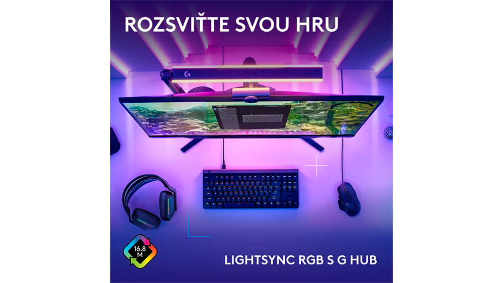 Detail na kl&aacute;vesnici s technologi&iacute; LIGHTSYNC RGB_02