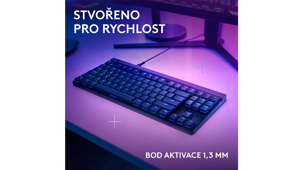 Hern&iacute; poč&iacute;tačov&aacute; kl&aacute;vesnice Logitech G515 TKL Black CZ/SK s bodem aktivace 1,3mm_03