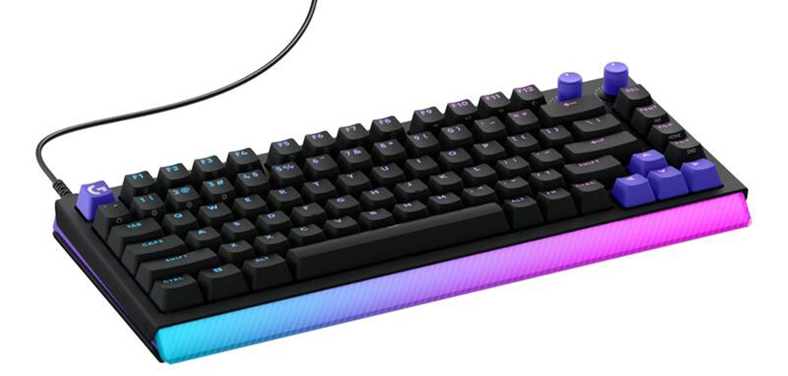 Herní klávesnice Logitech – detailní pohled na klávesy