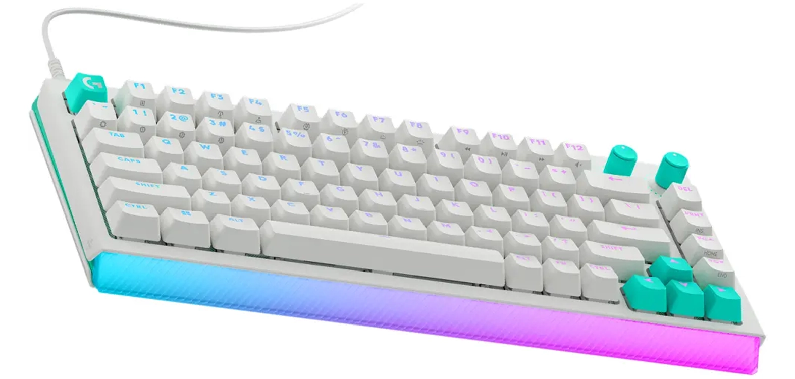 Herní klávesnice Logitech – detailní pohled na klávesy