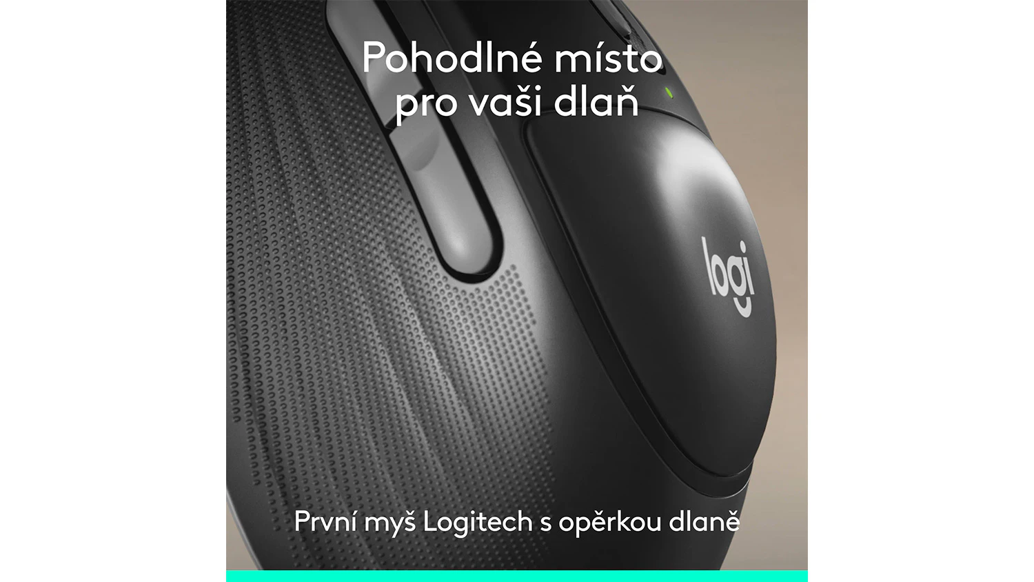 Ergonomické provedení myši Logitech