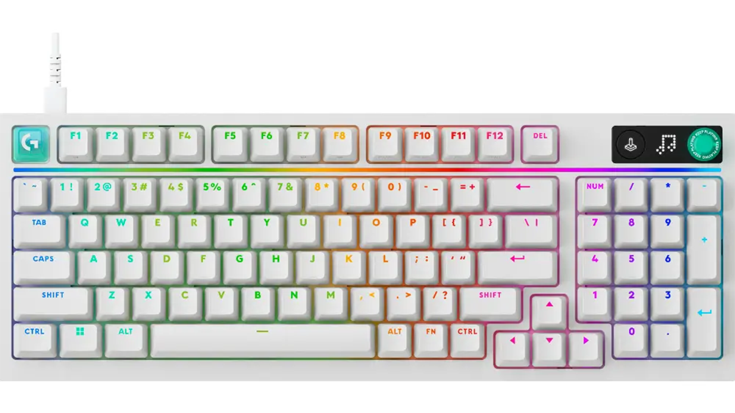 Herní klávesnice Logitech G316 X 98 White US
