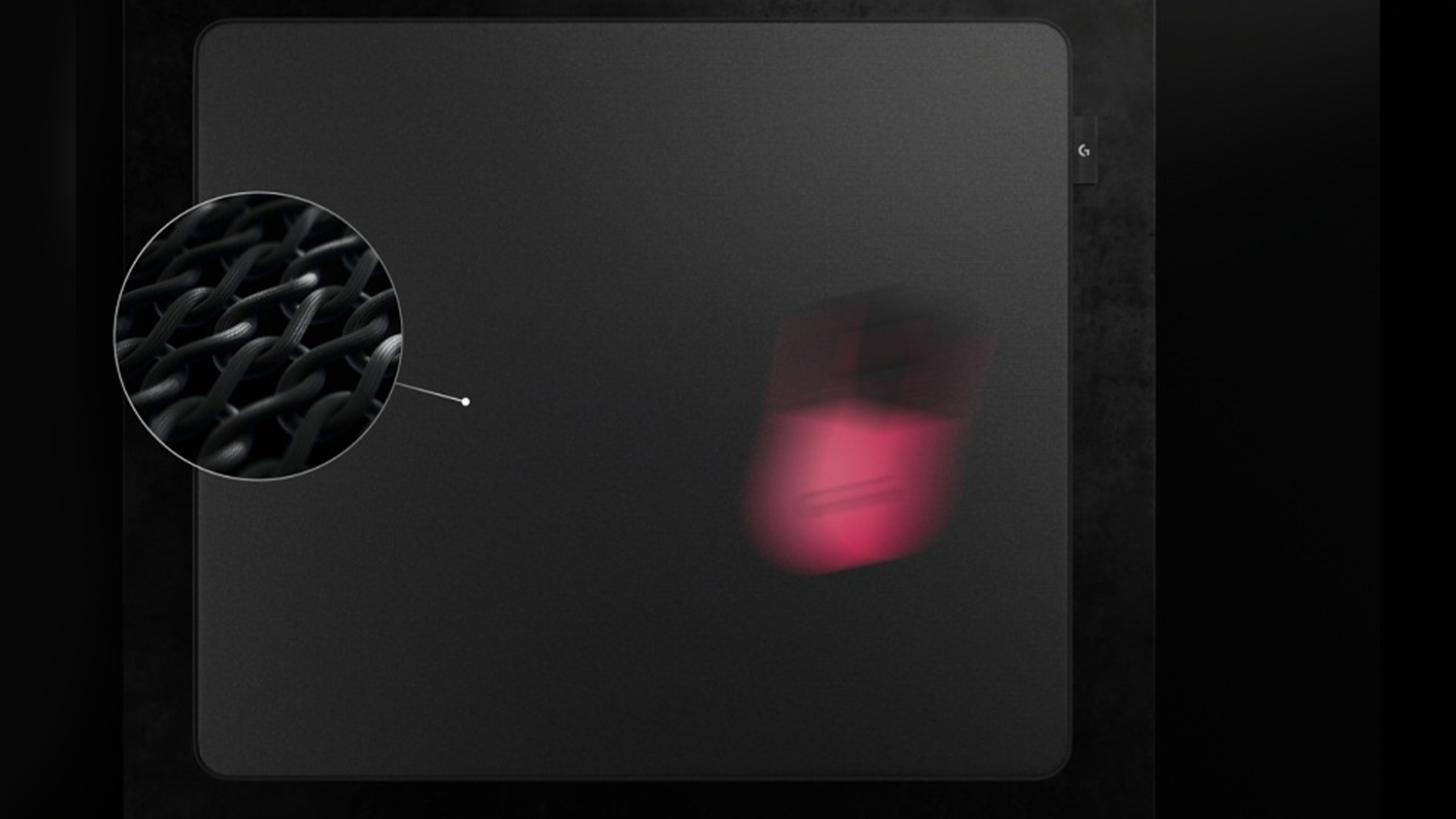Herní podložka Logitech PRO X Control Gaming Pad detail textury