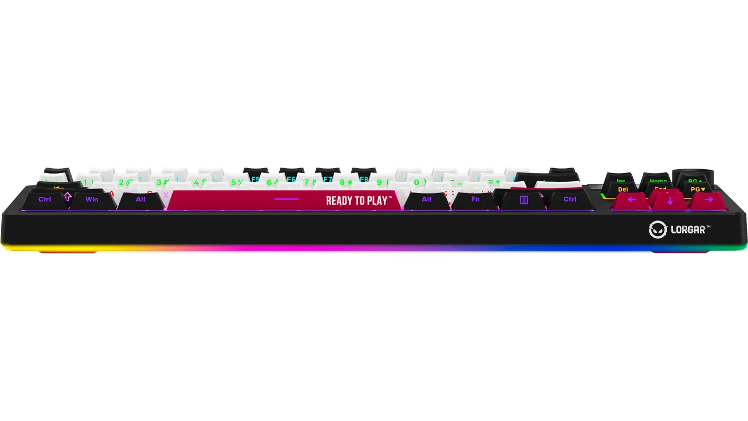 Hern&iacute; kl&aacute;vesnice LORGAR KBP70TKLW Black/Red ze strany