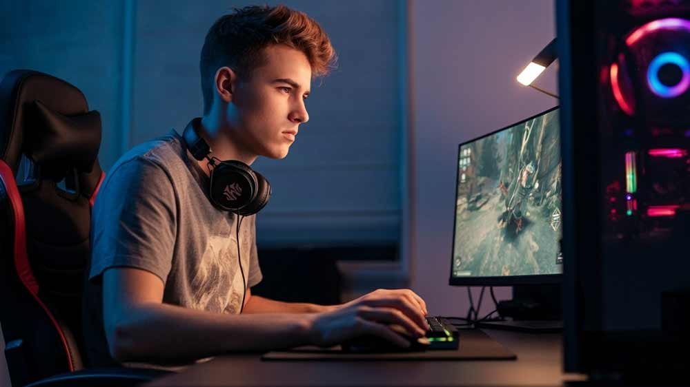 Muž hrající na počítači_02