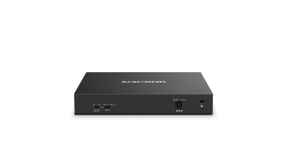 Switch Mercusys MS108GP PoE+ zadní strana