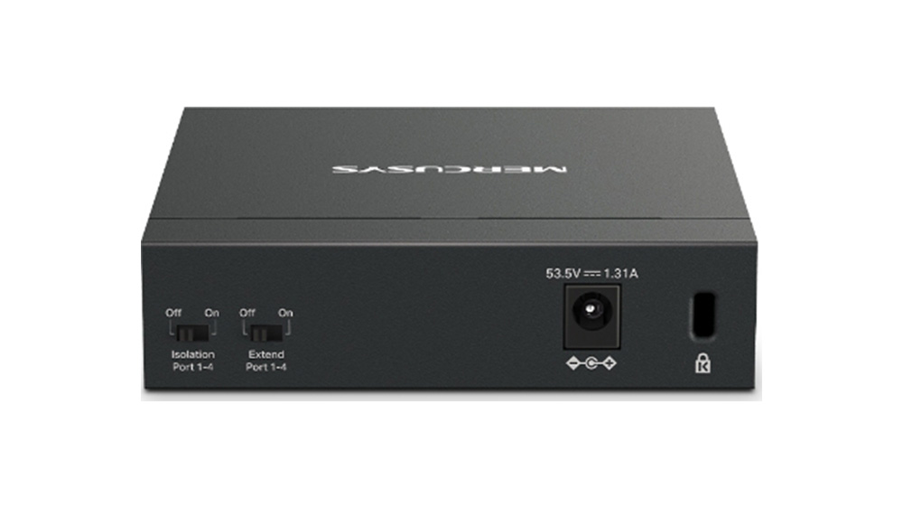 Switch TP-Link Mercusys MS105GP zadní strana
