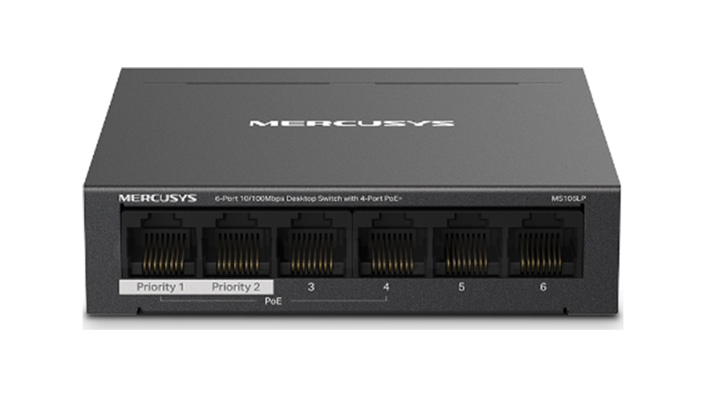 Switch Mercusys MS106LP přední strana