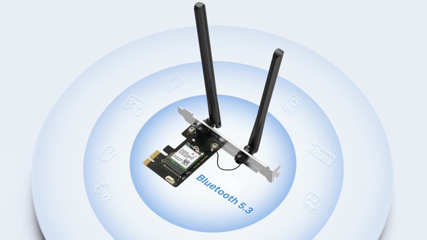 Wi-Fi PCI-E adapt&eacute;r BT Mercusys MA80XE s vizualizac&iacute; Bluetooth připojen&iacute;