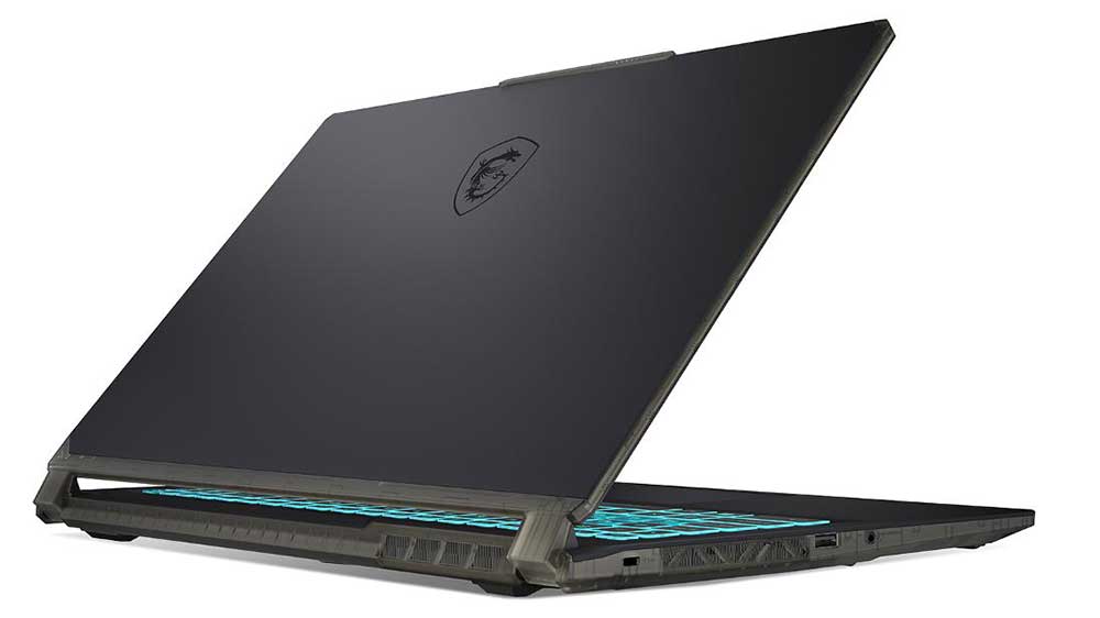 Herní notebook MSI Cyborg 15 A13VF-1449CZ Black zezadu_04