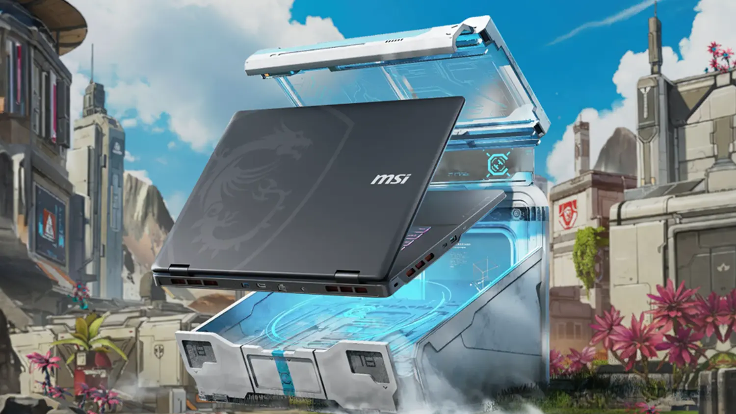 Herný notebook MSI Crosshair A18 HX v grafike lootbox