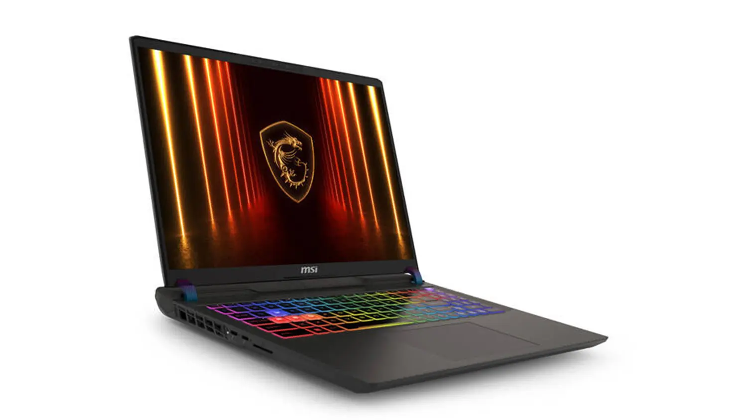 Herní notebook MSI Vector 16 HX AI (A2XWHG-411XCZ) šedý pohled šikmo zepředu