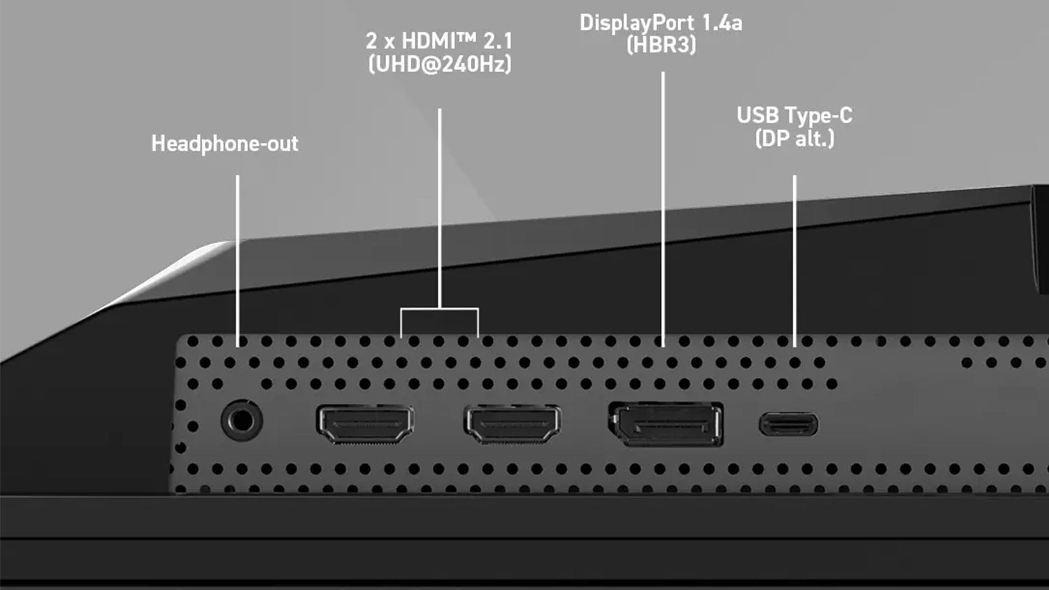 Porty monitoru MSI MAG 321UP