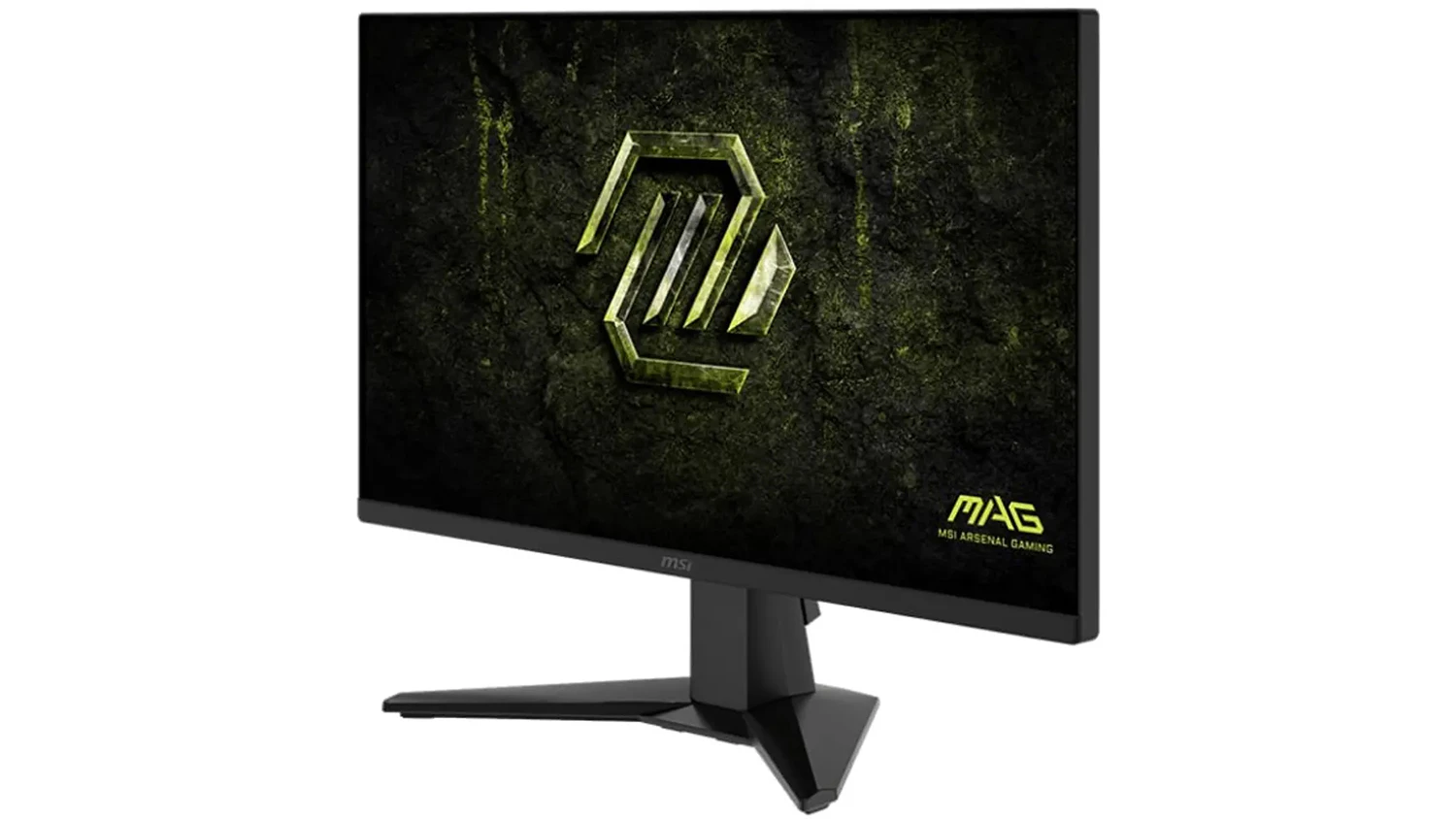 Pohled &scaron;ikmo zepředu na monitor MSI