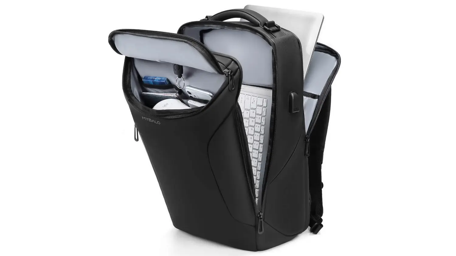 Batoh na notebook Mybalo Metropolitan s otevřenými kapsami