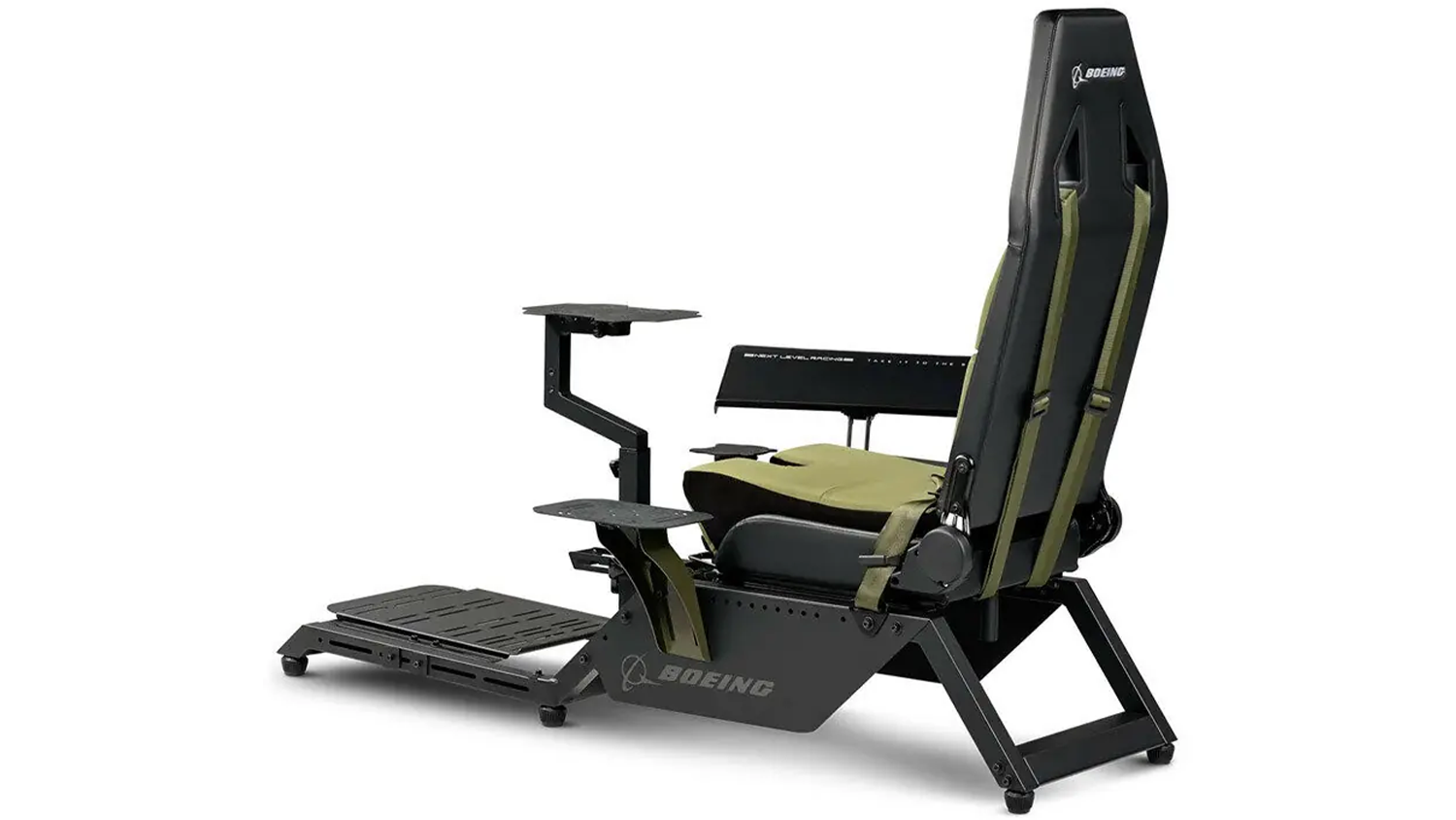 Letecký kokpit Next Level Racing Boeing Flight Simulator Military pohled ze strany