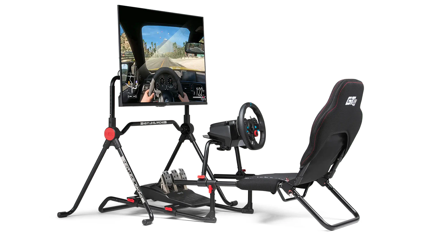 Závodní kokpit Next Level Racing GTLite Junior se stojanem a monitorem
