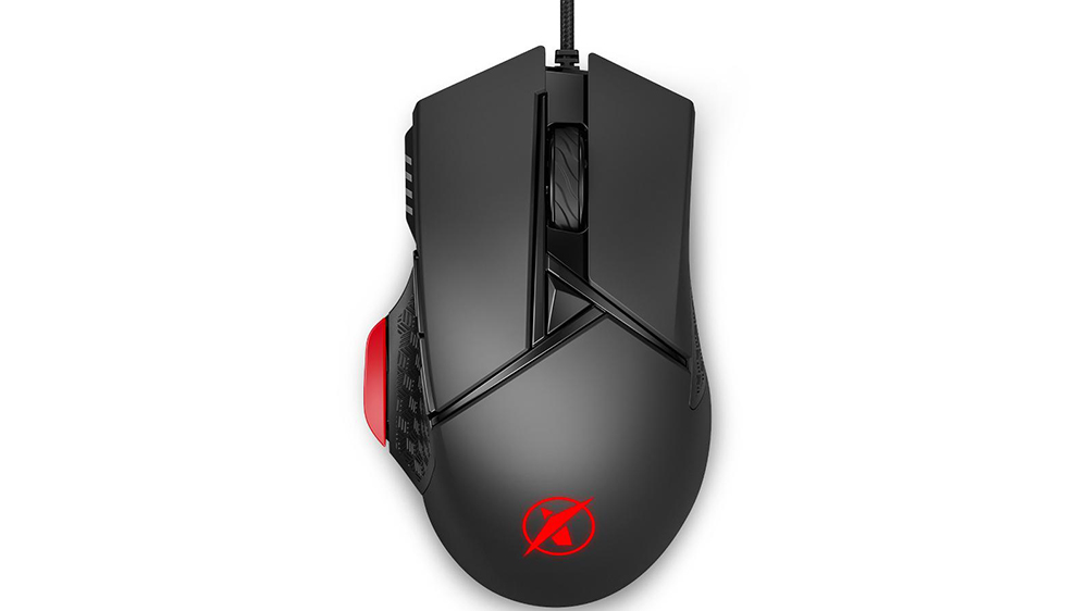 Herná myš Niceboy ORYX M410 Gravity na bielom pozadí zobrazujúca ergonomický dizajn a programovateľné tlačidlá