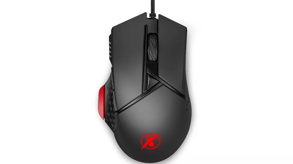 Herná myš Niceboy ORYX M410 Gravity na bielom pozadí zobrazujúca ergonomický dizajn a programovateľné tlačidlá
