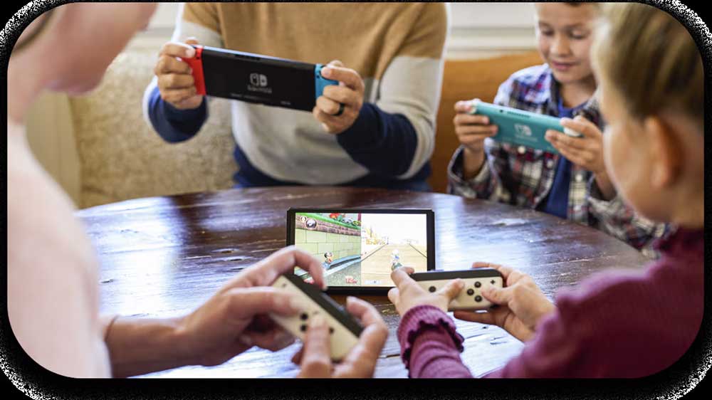 Rodina hraje na konzolích Nintendo Switch_4
