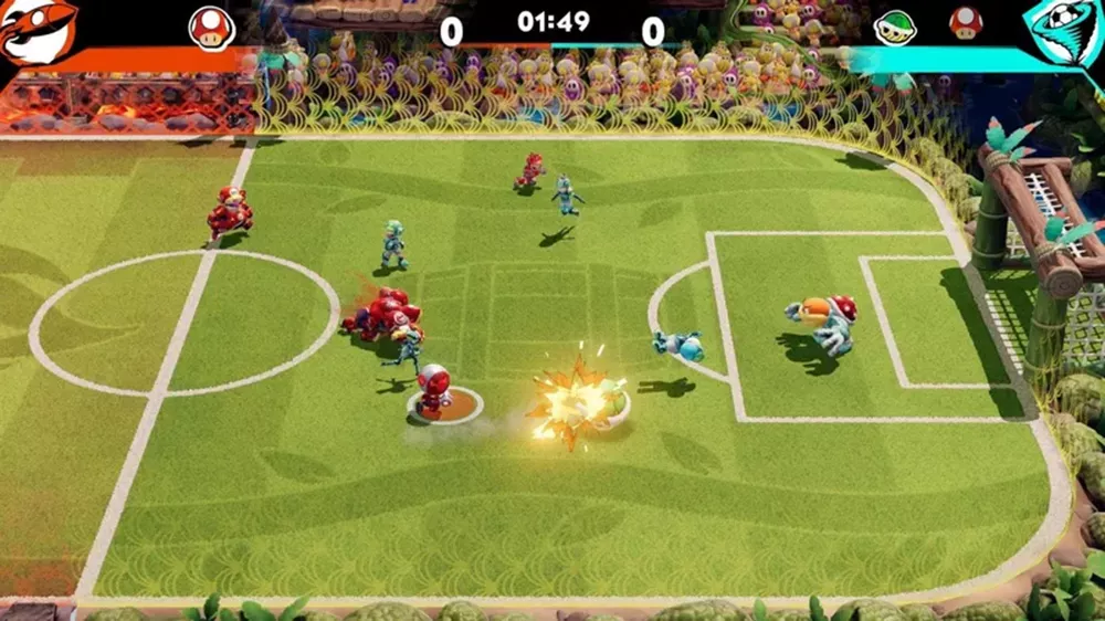 Mario Strikers: Battle League Football (Nintendo Switch) Poř&aacute;dně v&yacute;bu&scaron;n&yacute; fotbal_02