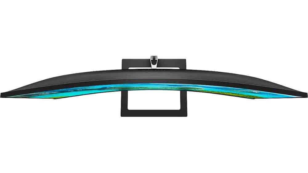 LED Monitor Philips 272E1CA pohled zhora, zakřivení_03