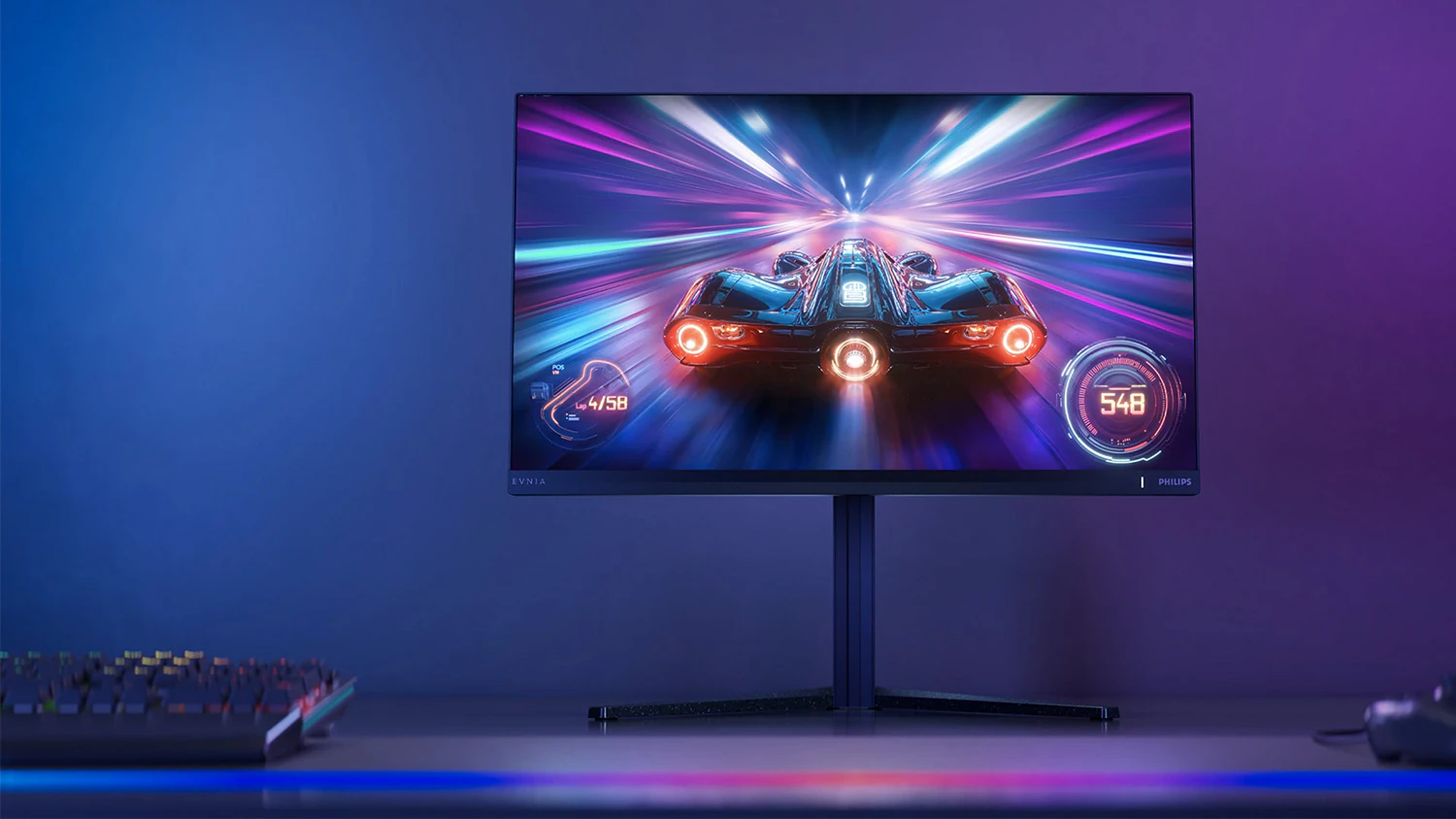 Herný monitor Philips Evnia 25M2N5200U v interiéri