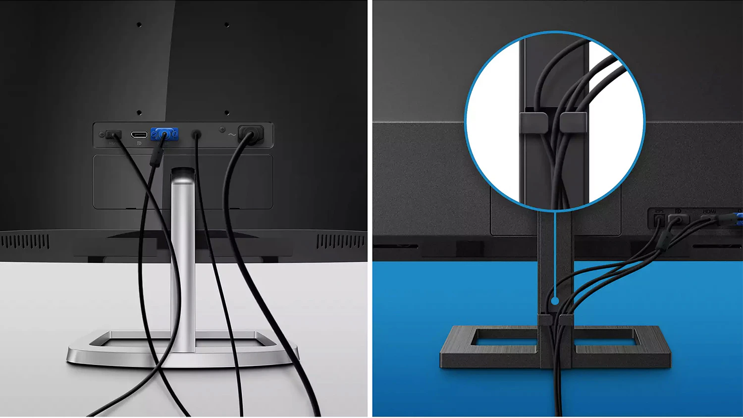 Usporiadanie káblov monitora Philips