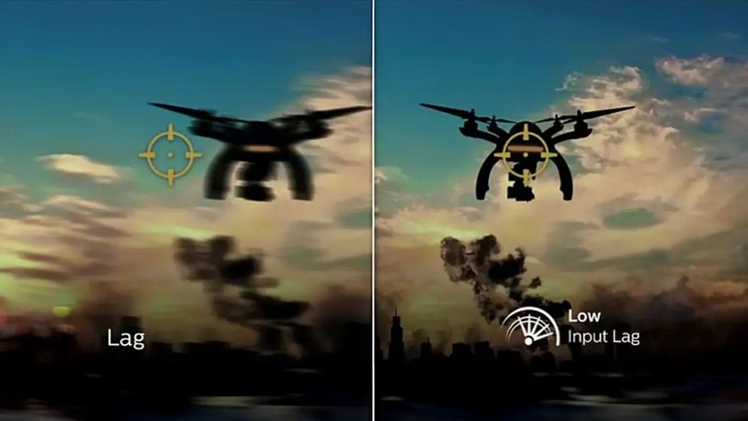 Vizualizace obnovovac&iacute; frekvence hern&iacute;ho monitoru Philips 24M2N3200NF