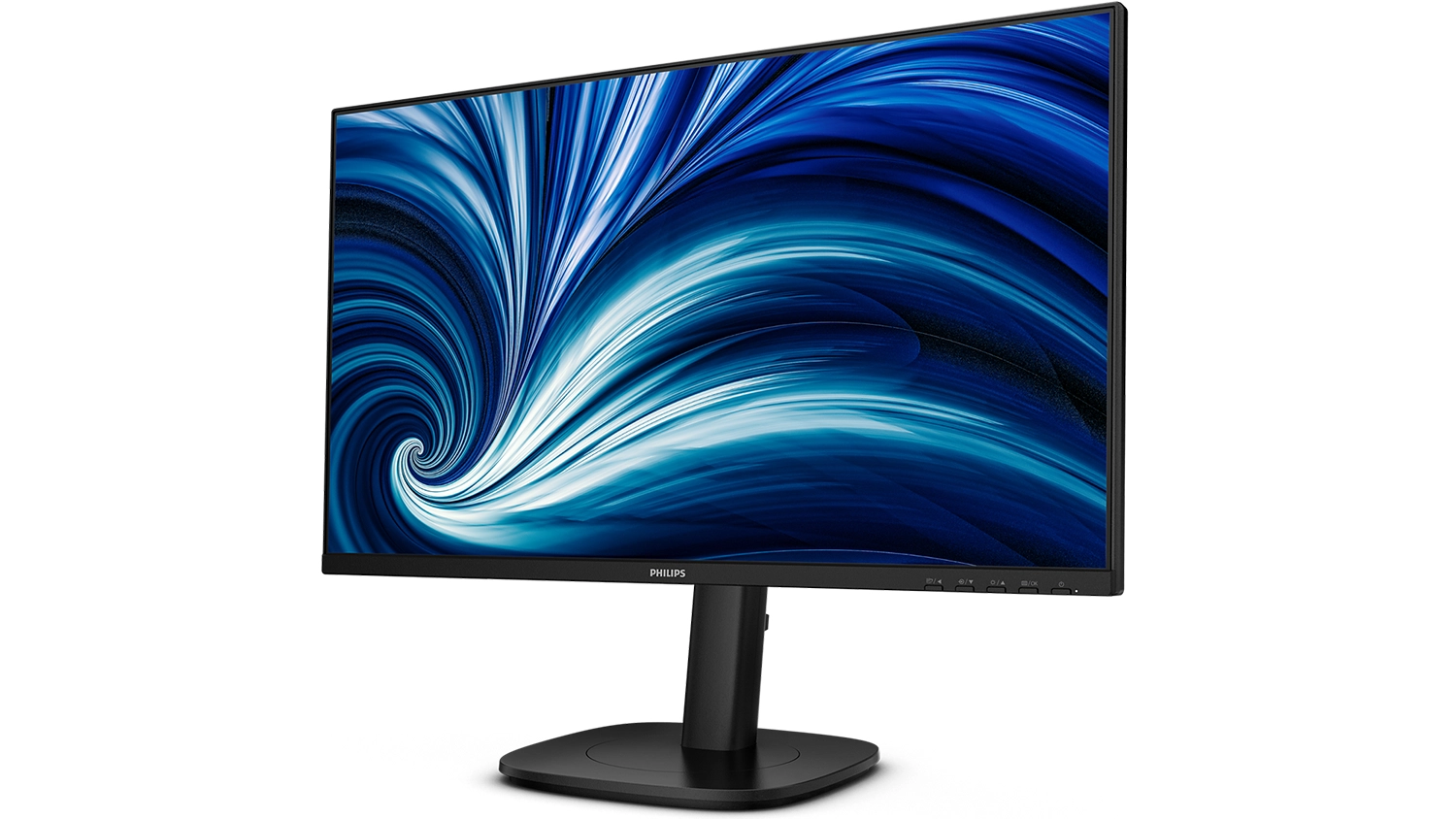 Pohled šikmo zepředu na monitor Philips 24B2U3301D