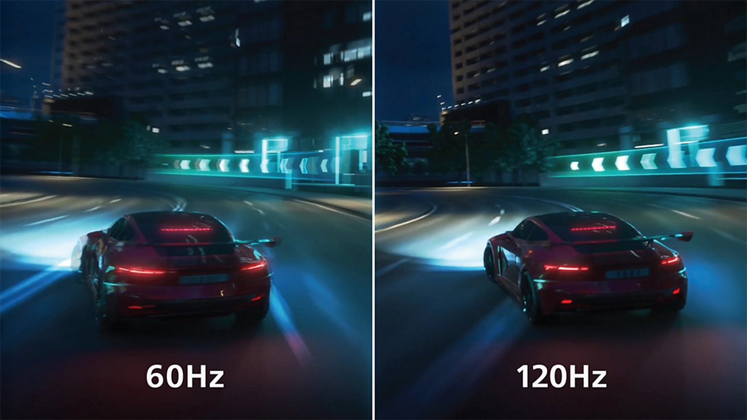 Porovnání 60 a 120Hz frekvence