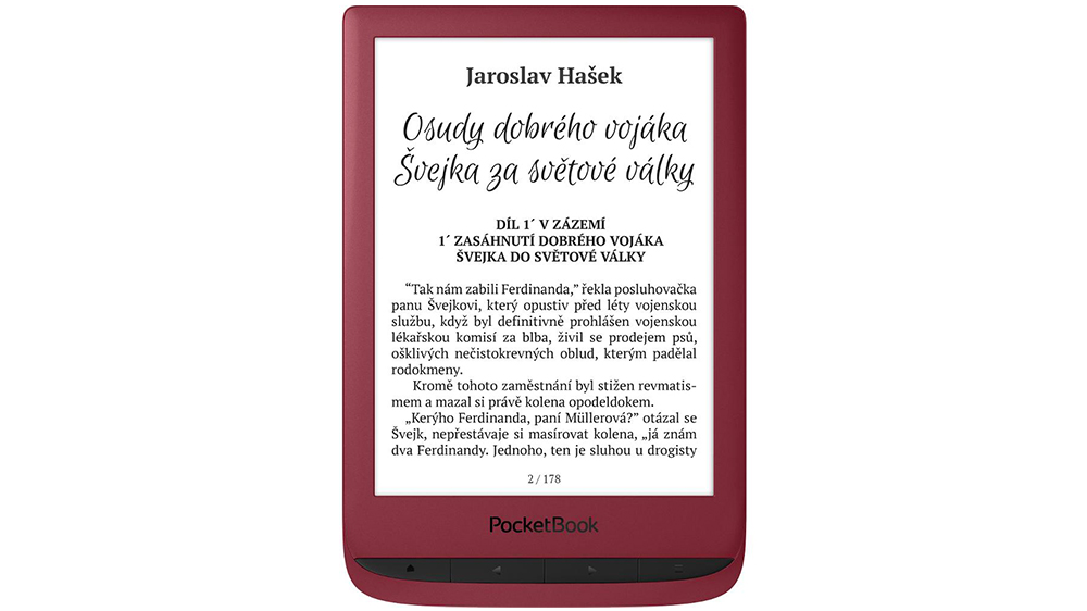 Čtečka e-knih Pocketbook 628 Touch Lux 5 Red