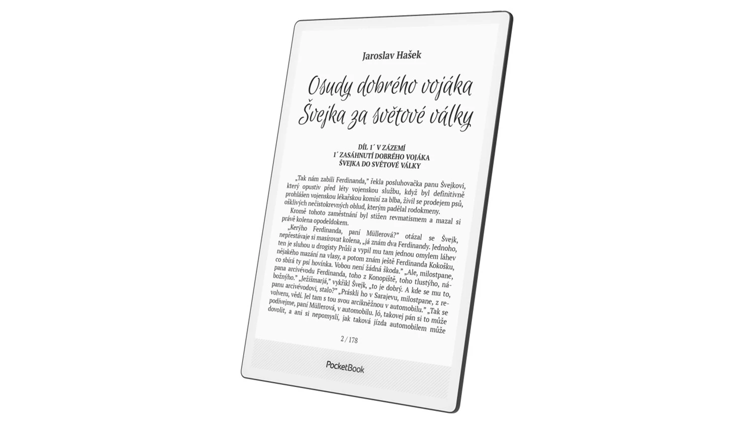 Elektronická čítačka kníh PocketBook 1030 InkPad One Matte Black pohľad zboku