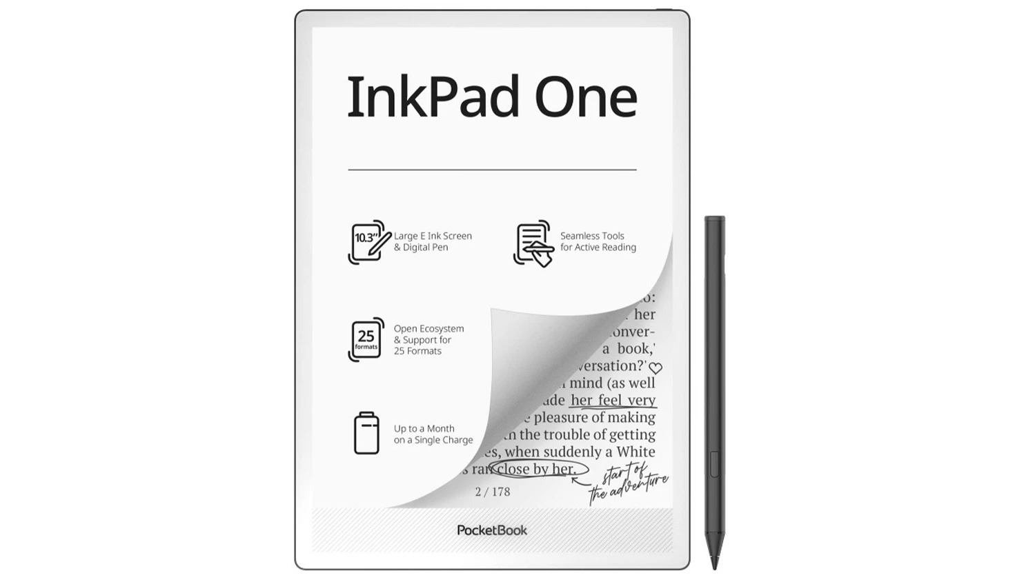 Vlastnosti elektronického čítačky kníh PocketBook 1030 InkPad One