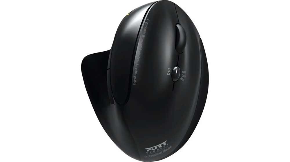 PC myš Port Connect Ergonomic Rechargeable (900706-BT) Black_01