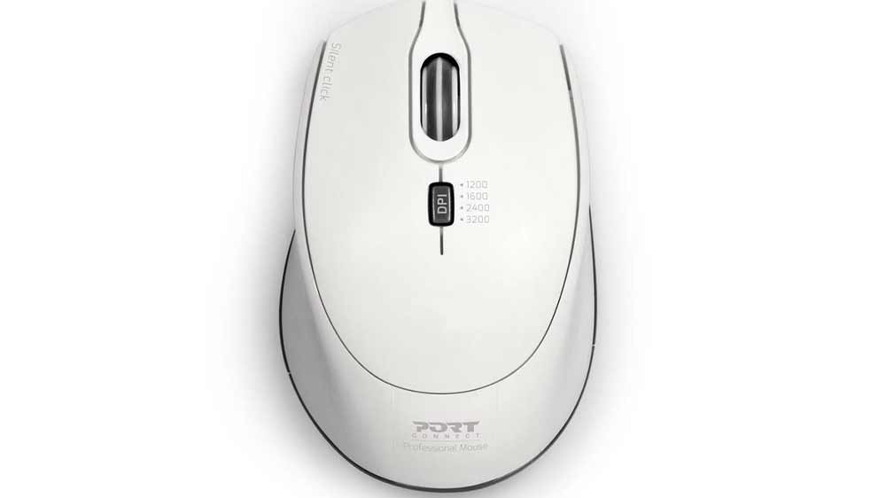 Bezdrátová myš Port Connect Silent WRL USB A/C 900714, bílá_01