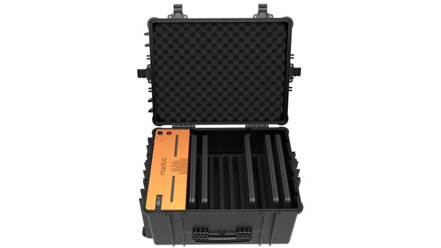 Modulární pěnové úložné moduly Flexichannel nabíjecího kufru Port Naotic Naocase M500_03